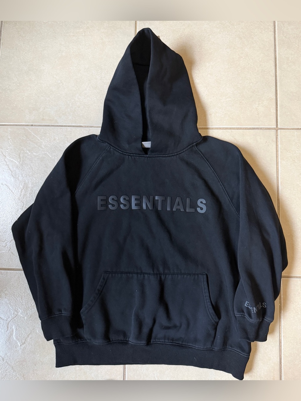 Essentials Fear of God Hoodie Sweatshirt Black Mens Size M Cotton